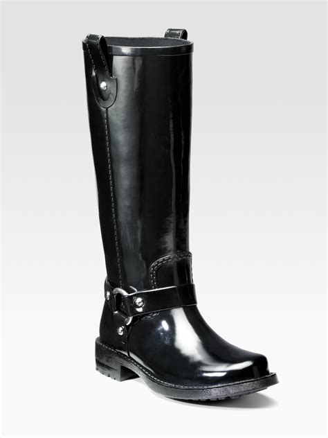 michael kors stormy rain boots black|Michael Kors women rain boots.